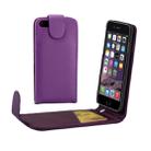 For iPhone 8 Plus & 7 Plus   Ordinary Texture Vertical Flip Leather Case with Card Slot (Purple) - 1