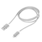 Weave Style 5V 2A 8 Pin to USB 2.0 Magnetic Data Cable, Cable Length: 1.2m(Silver) - 2
