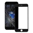 Front Screen Outer Glass Lens with Front LCD Screen Bezel Frame for iPhone 7 Plus (Black) - 1