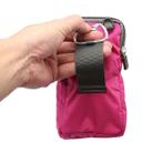 Universal Multi-function Plaid Texture Double Layer Zipper Sports Waist Bag / Shoulder Bag for iPhone X  & 7 & 7 Plus / Galaxy  S9+ / S8+ / Note 8 / Sony Xperia Z5 / Huawei Mate 8, Size: 16.5 x 9.0 x 3.0cm(Magenta) - 7