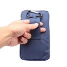 6.4 inch Multifunctional Waterproof Canvas Sports Storage Waist Packs / Phone Cases / Hiking Bag / Camping Bag with Hanging Hook for iPhone 7 Plus / 6S Plus / Galaxy S7 Edge+ / Galaxy Note 8(Blue) - 7