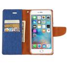 GOOSPERY CANVAS DIARY for iPhone 8 Plus & 7 Plus   Canvas Texture Horizontal Flip Leather Case with Card Slots & Wallet & Holder(Dark Blue) - 6