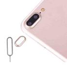 For iPhone 7 Plus Rear Camera Lens Protective Cover with Needle(Gold) - 1