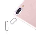 For iPhone 7 Plus Rear Camera Lens Protective Cover with Needle(Silver) - 1