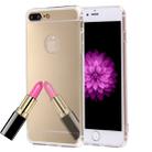 For iPhone 8 Plus & 7 Plus   Electroplating Mirror TPU Protective Cover Case(Gold) - 1