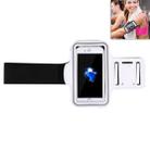 For iPhone 8 Plus & 7 Plus   Sport Armband Case with Key Pocket(White) - 1