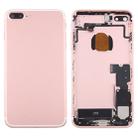 Battery Back Cover Assembly with Card Tray for iPhone 7 Plus (Rose Gold) - 1
