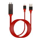 8 Pin Male to HDMI & USB Male Adapter Cable, Length: 2m(Red) - 1