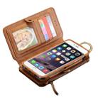 FLOVEME Crazy Horse Texture Horizontal Flip Leather Case with Hook & Card Slots & Wallet & Photo Frame for iPhone 6 Plus & 6s Plus & 7 Plus / Samsung / 5.5 inch Smart Mobilephone (Brown) - 1