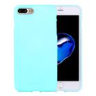 GOOSPERY SOFT FEELING for iPhone 8 Plus & 7 Plus   Liquid State TPU Drop-proof Soft Protective Back Cover Case(Mint Green) - 1