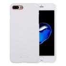 GOOSPERY SOFT FEELING for iPhone 8 Plus & 7 Plus   Liquid State TPU Drop-proof Soft Protective Back Cover Case(White) - 1