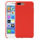 Pure Color Liquid Silicone Case for iPhone 8 Plus & 7 Plus(Orange) - 1