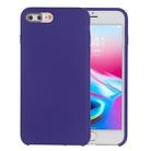 Pure Color Liquid Silicone Case for iPhone 8 Plus & 7 Plus(Dark Purple) - 1