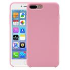 Pure Color Liquid Silicone Case for iPhone 8 Plus & 7 Plus(Pink) - 1