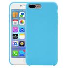 Pure Color Liquid Silicone Case for iPhone 8 Plus & 7 Plus(Blue) - 1