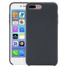 Pure Color Liquid Silicone Case for iPhone 8 Plus & 7 Plus(Dark Gray) - 1