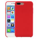 Pure Color Liquid Silicone Case for iPhone 8 Plus & 7 Plus(Red) - 1