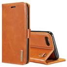 DG.MING for iPhone 8 & 7 Genuine Leather Horizontal Flip Detachable Magnetic Protective Case with Holder & Card Slots & Lanyard(Brown) - 1