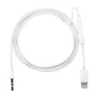 MH021 1m 8 Pin to 3.5mm AUX Audio Cable Support Line Control(White) - 1