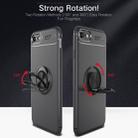 Metal Ring Holder 360 Degree Rotating TPU Case For iPhone SE 2020 & 8 & 7 (Black+Red) - 3