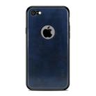 MOFI Shockproof PC+TPU+PU Leather Protective Back Case for iPhone 8(Blue) - 1