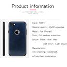 MOFI Shockproof PC+TPU+PU Leather Protective Back Case for iPhone 8(Blue) - 3