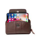 5.2 inch and Below Universal Genuine Leather Men Horizontal Style Case Waist Bag with Belt Hole, For iPhone, Samsung, Sony, Huawei, Meizu, Lenovo, ASUS, Oneplus, Xiaomi, Cubot, Ulefone, Letv, DOOGEE, Vkworld, and other(Coffee) - 12