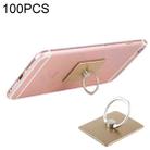 100 PCS Universal Finger Ring Mobile Phone Holder Stand(Gold) - 1