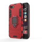 PC + TPU Shockproof Protective Case For iPhone SE 2020 & 8 & 7, with Magnetic Ring Holder (Red) - 1