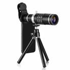 Universal 18X Zoom Telescope Telephoto Camera Lens with Tripod Mount & Mobile Phone Clip, For iPhone, Galaxy, Huawei, Xiaomi, LG, HTC and Other Smart Phones(Black) - 1