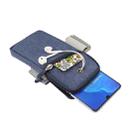 Multi-functional Universal Thin Sports Arm Bag Phone bag Wrist Pack with Earphone Hole for 6.5 Inch or Below Smartphones, Arm Size : 22-38cm (Blue) - 6