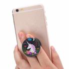 Multi-Function Unicorn Pattern Universal Phone Holder Expanding Stand Grip Clamp Rope Stand for Smartphones - 1