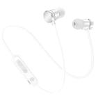 X3 Magnetic Absorption  Sports Bluetooth 5.0 In-Ear Headset with HD Mic, Support Hands-free Calls, Distance: 10m(White) - 1