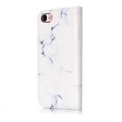 For iPhone SE 2020 & 8 & 7 White Marble Pattern Horizontal Flip Leather Case with Holder & Card Slots & Wallet - 3