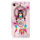 For iPhone SE 2020 & 8 & 7 Colorful Dream Catcher Owl Pattern Horizontal Flip Leather Case with Holder & Card Slots & Wallet & Photo Frame - 3