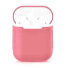 Portable Wireless Bluetooth Earphone Silicone Protective Box Anti-lost Dropproof Storage Bag  for Apple AirPods 1/2(Earphone is not Included)(Pink) - 1
