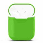 Portable Wireless Bluetooth Earphone Silicone Protective Box Anti-lost Dropproof Storage Bag for Apple AirPods 1/2(Earphone is not Included)(Green) - 1