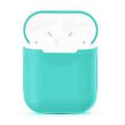 Portable Wireless Bluetooth Earphone Silicone Protective Box Anti-lost Dropproof Storage Bag  for Apple AirPods 1/2(Earphone is not Included)(Mint Green) - 1