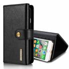 DG.MING For iPhone SE 2020 & 8 & 7 Triple Fold Crazy Horse Texture Horizontal Flip Magnetic Protective Case with Holder & Card Slots & Wallet(Black) - 1