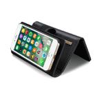 DG.MING For iPhone SE 2020 & 8 & 7 Triple Fold Crazy Horse Texture Horizontal Flip Magnetic Protective Case with Holder & Card Slots & Wallet(Black) - 11