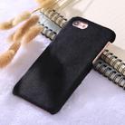 For  iPhone 8 & 7 Plush Protective Back Cover Case(Black) - 1