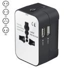 Portable Multi-function Dual USB Ports Global Universal Travel Wall Charger Power Socket, For iPad , iPhone, Galaxy, Huawei, Xiaomi, LG, HTC and Other Smart Phones, Rechargeable Devices(Black) - 1