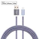 YF-MX03 2m 2.4A MFI Certificated 8 Pin to USB Nylon Weave Style Data Sync Charging Cable(Grey) - 1