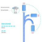 YF-MX04 3m 2.4A MFI Certificated 8 Pin to USB Nylon Weave Style Data Sync Charging Cable(Blue) - 4