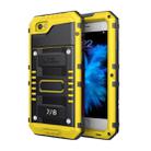 Waterproof Dustproof Shockproof Zinc Alloy + Silicone Case For iPhone SE 2020 & 8 & 7 (Yellow) - 1