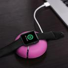 For Apple Watch Original Creative Silicone Desk Charging Holder Storage Charging Seat (Apple Watch is not Included)(Magenta) - 1