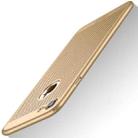 MOFI for iPhone 8 Honeycomb Texture Breathable PC Shockproof Protective Back Case(Gold) - 1