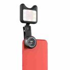 APEXEL APL-3663FL LED Fill Light Selfie 3 Color Temperature & 9 Lighting Modes + 15X Macro Lens + 0.36X Wide-angle Lens, For iPhone, Samsung, Huawei, Xiaomi, HTC and Other Smartphones(Black) - 1