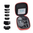 APEXEL APL-DG7 7 in 1 15X Macro+0.63X Wide-angle+0.36X Wide-angle+198 Degrees Fisheye+2X Telephoto Lens+CPL+KALEIDOSCOPE, For iPhone, Samsung, Huawei, Xiaomi, HTC and Other Smartphones, Ultra-thin Digital Camera - 7