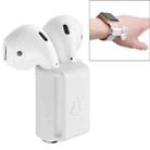 Portable Watches Wireless Bluetooth Earphone Silicone Protective Box Anti-lost Dropproof Storage Bag for Apple AirPods 1/2 (Earphone is not Included)(White) - 1